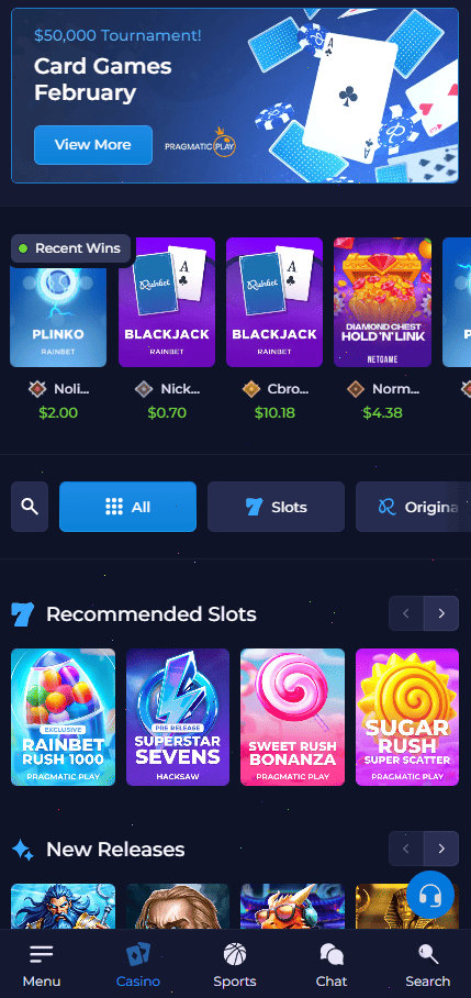 Rainbet Casino – Overzicht van spellen en beschikbare bonussen